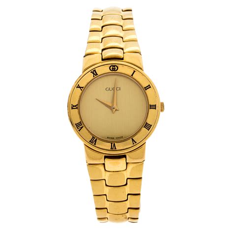 gucci ladies gold watches|gucci watch ladies diamond.